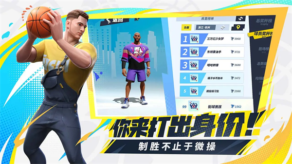 全明星街球派对测试服