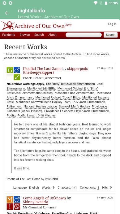 nightalk ao3(nightalkinfo)