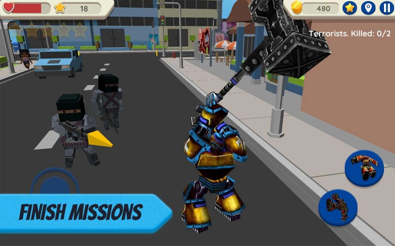 机器人城市生存(Robot Hero: City Simulator 3D)