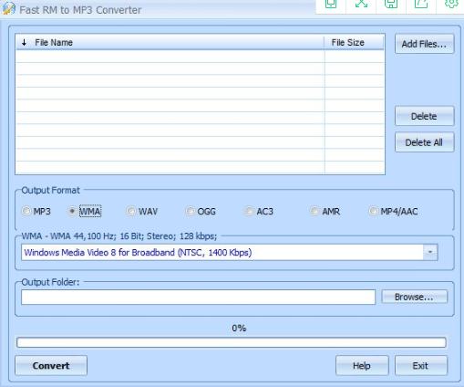 Fast RM to MP3 Converter