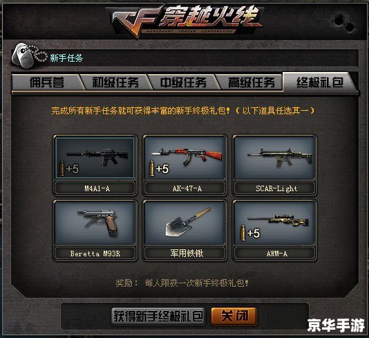 穿越火线新手礼包领取