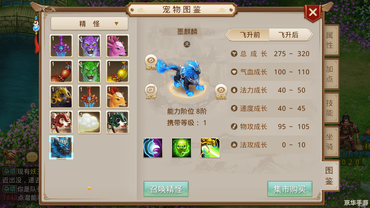 问道宠物进化表：探究进化之路