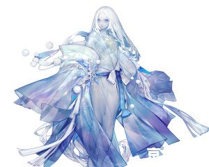 阴阳师雪女：冰雪中的舞者