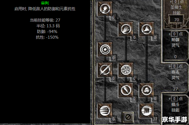 暗黑圣骑士加点方案探讨