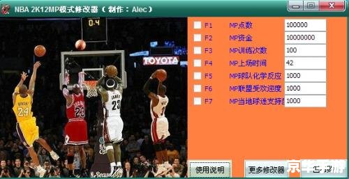 nba2k11修改器 NBA 2K11修改器：打造属于你的篮球帝国