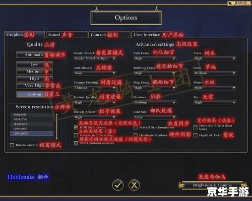 帝国全面战争配置详解