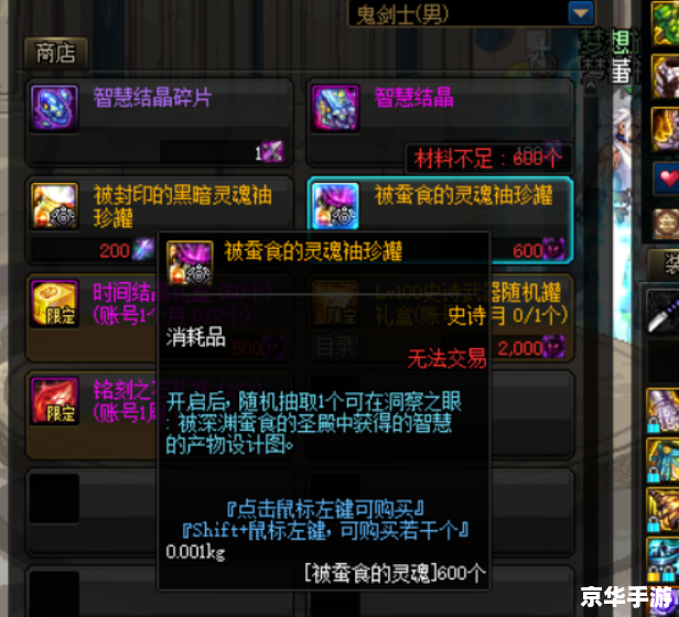 DNF刃影毕业装备选择与分析