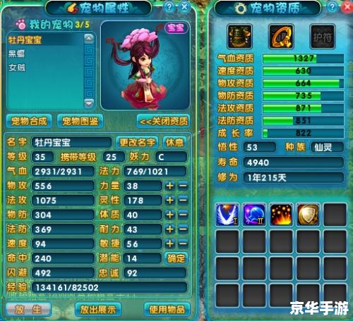 **梦幻诛仙宝宝技能深度解析**