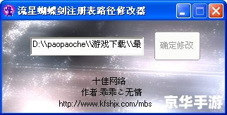 流星蝴蝶剑注册表 流星蝴蝶剑：注册表、游戏性及影响