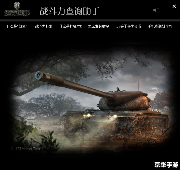 坦克世界战斗力查询：揭秘战场上的实力分布