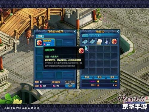 神雕侠侣宠物系统深度解析