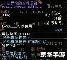 DNF玛尼神兽项链：游戏中的珍稀之宝