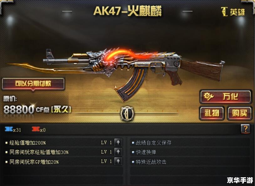 cf火力值 穿越火线：深度解析“火力值”系统
