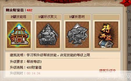 QQ水浒帮派技能全解析