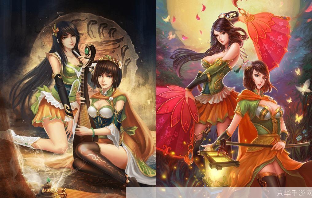 三国杀大乔小乔:三国杀大乔小乔：美艳双姝，策略之巅
