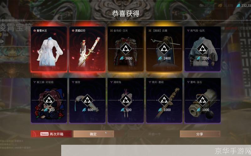 永劫无间凌霄宝箱奖励一览:永劫无间凌霄宝箱全奖励揭秘