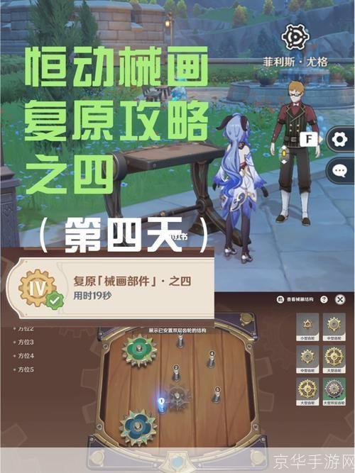 原神恒动械画第四天全攻略巧妙组合，解锁无限可能！