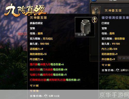 九阴真经宝物:九阴真经宝物探秘：游戏中的珍稀宝藏与玩家追求