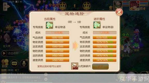 梦幻诛仙宠物图鉴：探索奇幻世界的得力伙伴