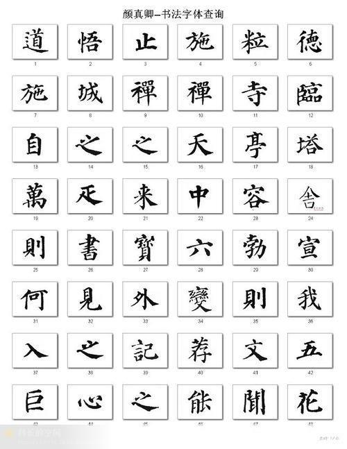 颜体字体的使用方法