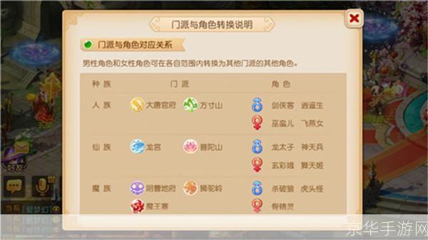 梦幻西游转门派:梦幻西游大揭秘：门派转换全攻略