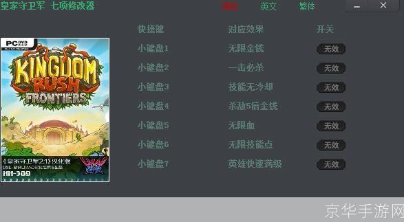 皇家守卫军修改器：游戏辅助工具详解
