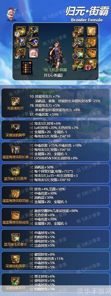 DNF街霸装备全解析：打造无敌角色，征服游戏世界