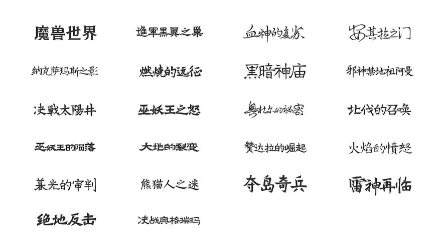 魔兽世界字体魔法：深度解析标签在游戏定制中的魅力