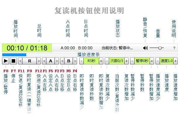 复读机软件的使用方法详解