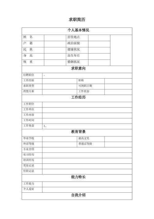如何安装求职简历表格