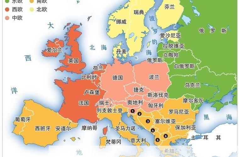 欧洲地图高清中文版: 欧洲地图高清中文版：探索欧洲大陆的地理奇观