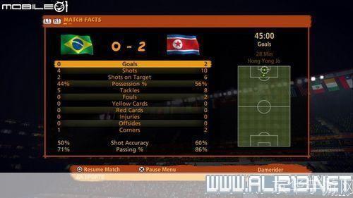 FIFA 2010世界杯游戏操作指南