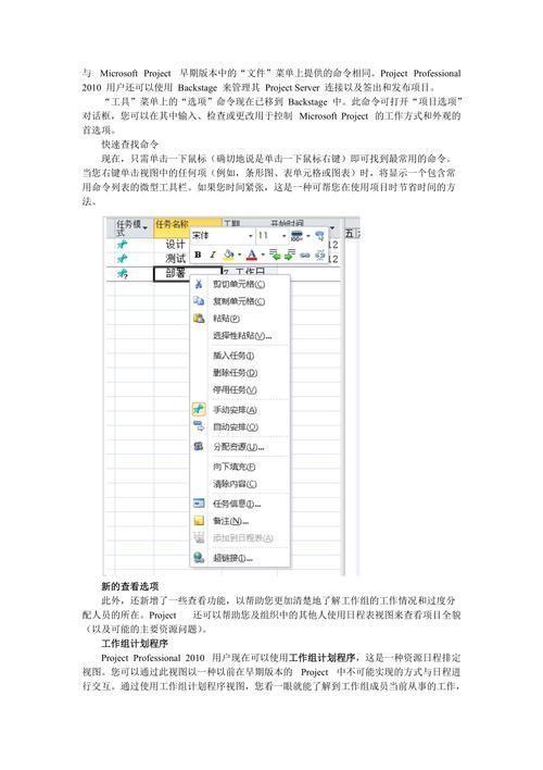 project 2010 怎么用: Microsoft Project 2010的使用方法详解