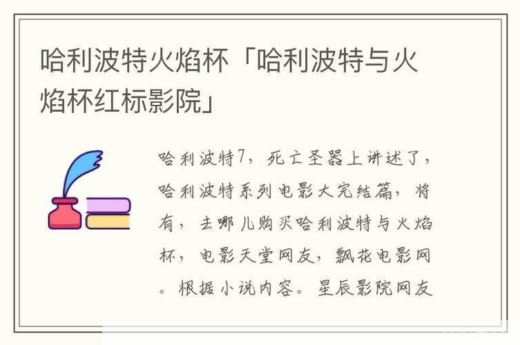 哈利波特火焰杯的使用方法与注意事项