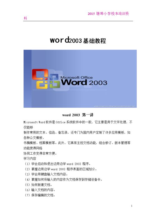 2003 Word安装教程