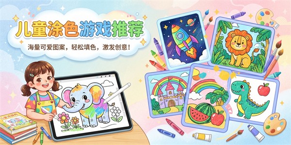 儿童涂色游戏推荐