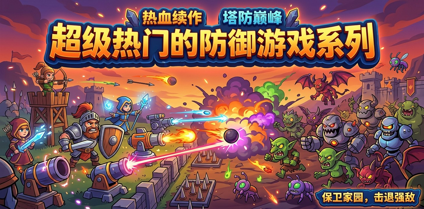 超级热门的防御游戏系列